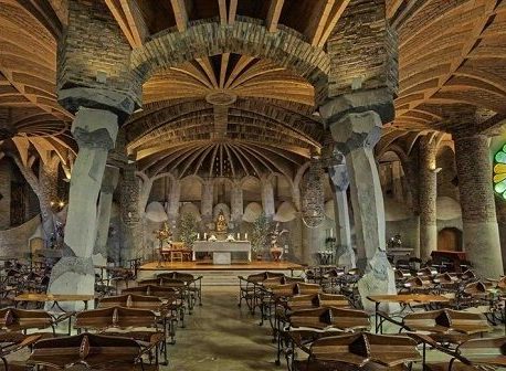 Gaudi Crypt in Colonia Guell