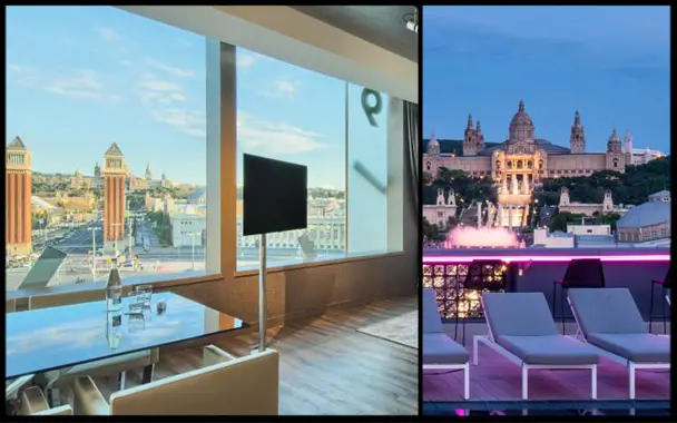hotels with amazing views in Barcelona